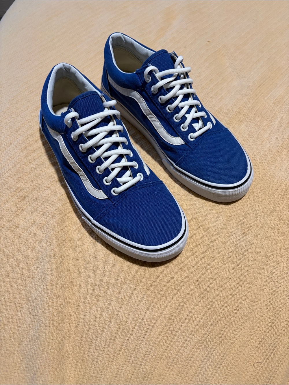 Vans Classic Old Skool Sneakers - Royal Blue & White size 10